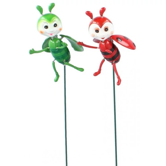 Chomik kerti dekor bogárka pálcán, 60cm