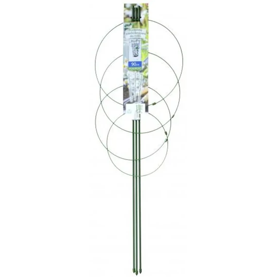 Chomik növénytámaszték, 4 gyűrűs, 90cm