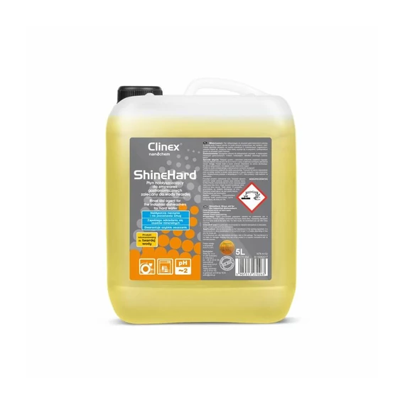 Clinex Shine Hard mosogatógép öblítőszer, kemény vízhez, 5L