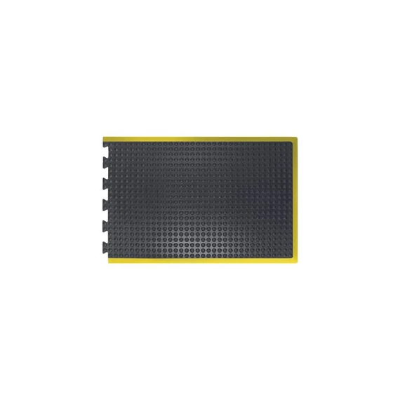 Coba Bubblemat gumi álláskönnyítő szőnyeg, végdarab, 0.9x1.2m, fekete-sárga