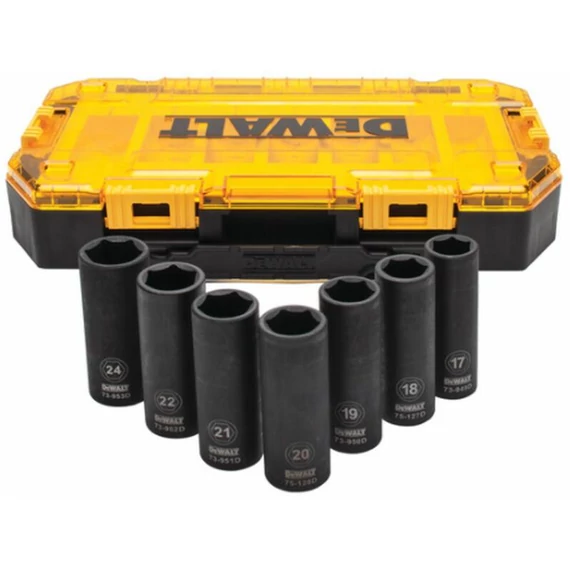 DeWalt Metrikus dugókulcs készlet, 1/2", 17-24mm, 7db-os