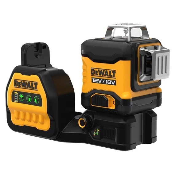 DeWalt DCE089NG18 akkus keresztvonalas lézer, 3x360°, 12/18V, 35m (akku és töltő nélkül)