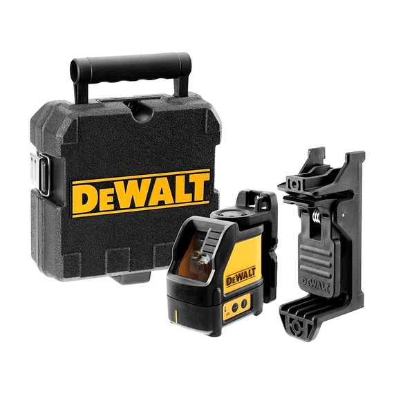 DeWalt DW088CG önszintező zöld keresztlézer, 20m (3db AA elemmel)