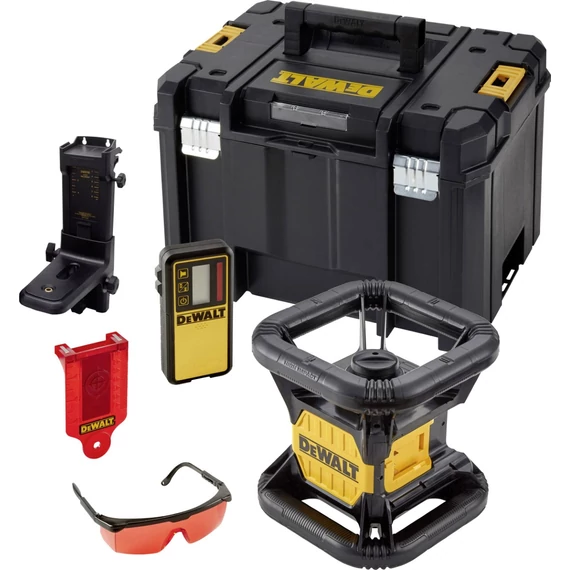 DeWalt DCE074D1R XR akkus önbeálló forgólézer, 18V, 45m (1db 2.0Ah akkuval és töltővel)