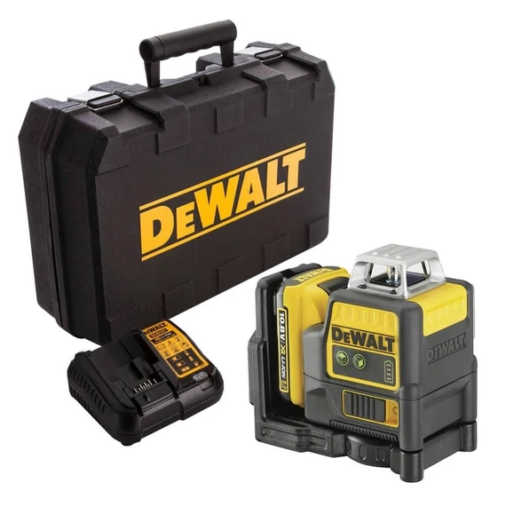 DeWalt DCE0811D1G XR akkus vonallézer, 35m (1db 2.0Ah akkuval és töltővel)