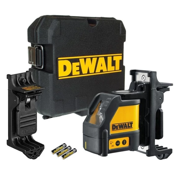 DeWalt DW088K önbeálló vonallézer, 10m (3db AA elemmel)