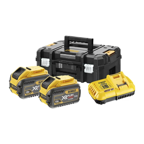 DeWalt DCB118Y2 XR Flexvolt akku és töltő szett, 54V (2db 12.0Ah akku, 1db töltő)