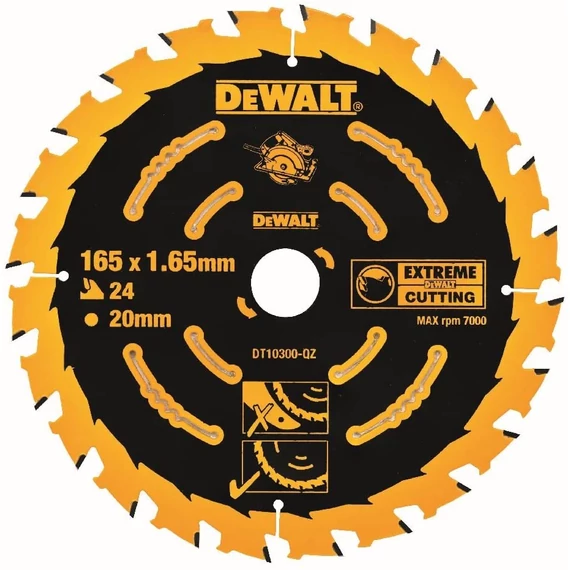 DeWalt DT10300 Extreme körfűrészlap, 24 fog, 165mm