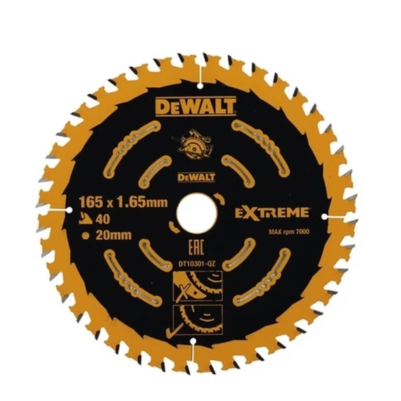 DeWalt DT10301 Extreme körfűrészlap, 40 fog, 165mm