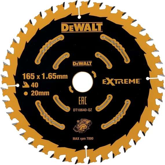 DeWalt DT10624 Extreme fűrészlap, 24 fog, 165mm