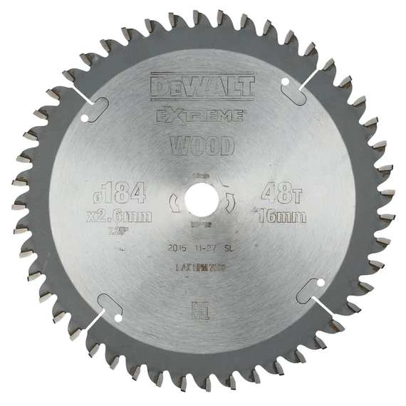 DeWalt DT4092 Extreme körfűrészlap, 48 fog, 184mm