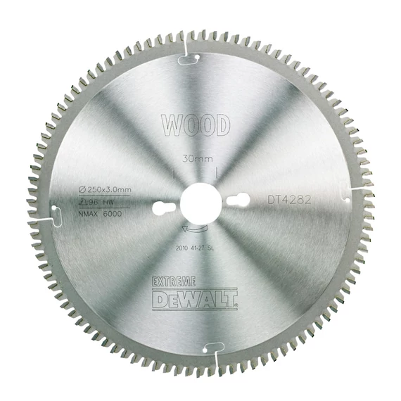 DeWalt DT4282 Extreme körfűrészlap, 96 fog, 250mm