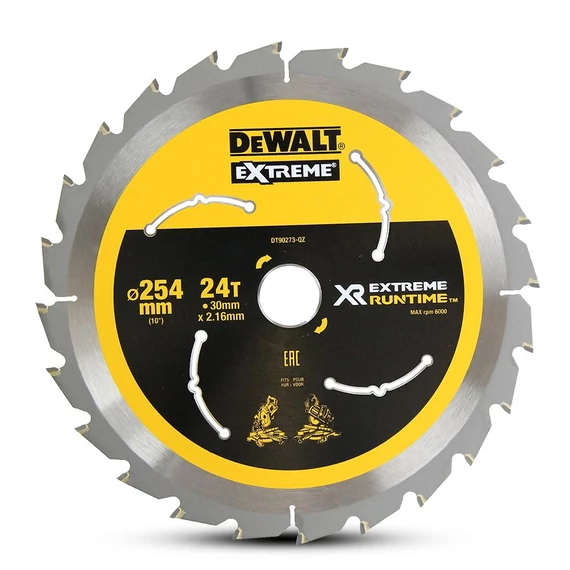 DeWalt DT99571 XR körfűrészlap, 24 fog, 250mm