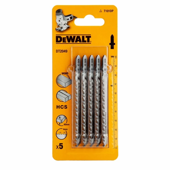 DeWalt DT2049 favágó dekopírfűrészlap, 100mm, 5db