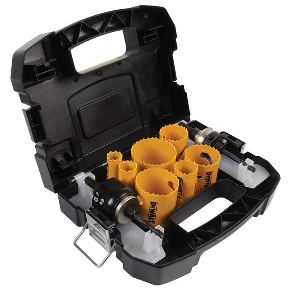 DeWalt Extrem körkivágó, HSS, bimetál, vízszerelő, 19-57mm,11db-os