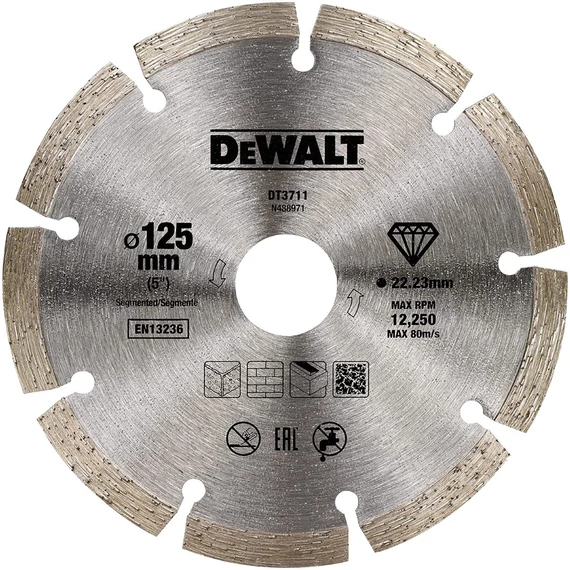 DeWalt DT3711 gyémántszemcsés vágótárcsa, 125mm