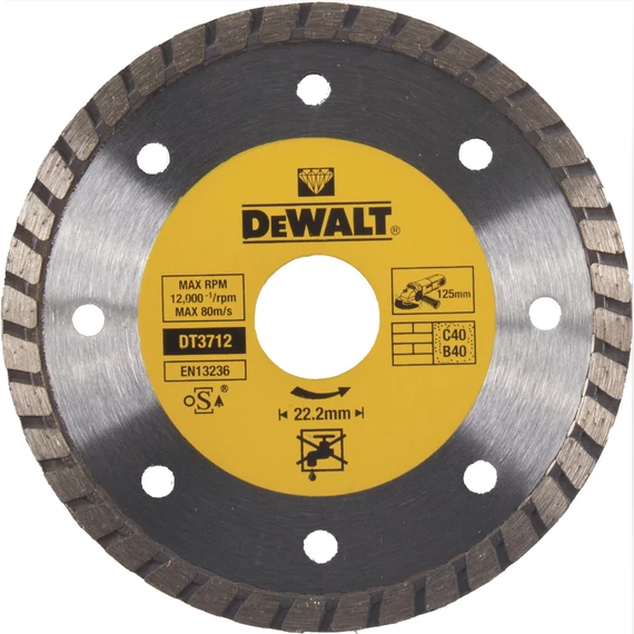 DeWalt DT3712 gyémántszemcsés vágótárcsa, 125mm