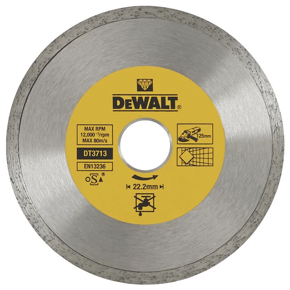 DeWalt DT3713 gyémántszemcsés vágótárcsa, 125mm