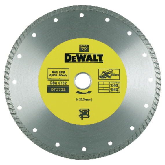 DeWalt DT3732 gyémántszemcsés vágótárcsa, 230mm