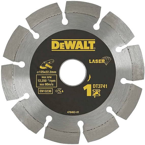 DeWalt DT3741 száraz gyémánt vágótárcsa, 125mm