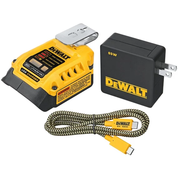 DeWalt DCB094K-QW Kombi-töltőadapter hordozható töltő funkcióval