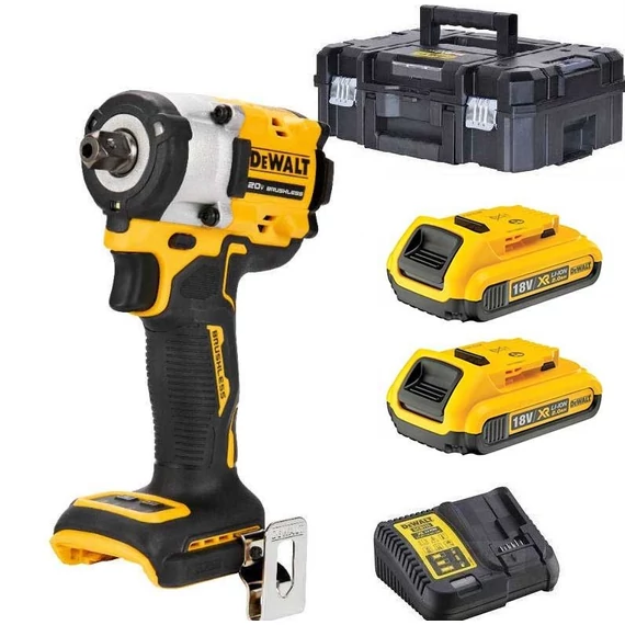 DeWalt DCF922D2T Akkus ütvecsavarozó 1/2&quot;, 406Nm, 2x2.0Ah akkuval és töltővel