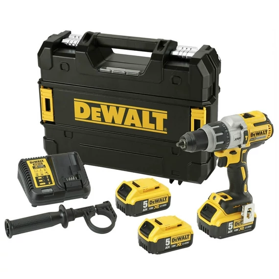 DeWalt DCD996P3 XR akkus ütvefúró-csavarozó szett, 18V, 95Nm (3db 5.0Ah akkuval és töltővel)