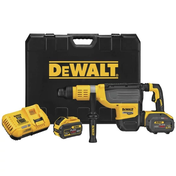 DeWalt DCH773Y2 XR akkus fúrókalapács, SDS Max, 18V, 19.4J (2db 12Ah akkuval és töltővel)