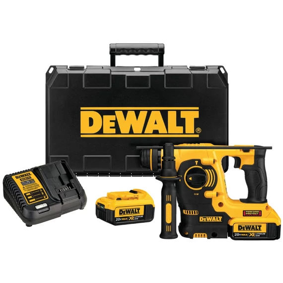DeWalt DCH253M2 XR akkus fúrókalapács, SDS-Plus, 18V, 2.1J (2db 4.0Ah akkuval és töltővel)