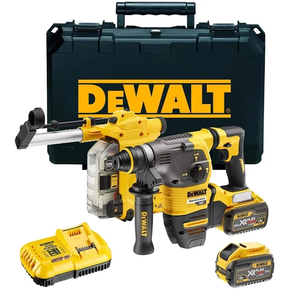 DeWalt DCH335X2 XR akkus fúrókalapács szett, SDS Plus, 54V, 3.5J (2db 9.0Ah akkuval és töltővel)