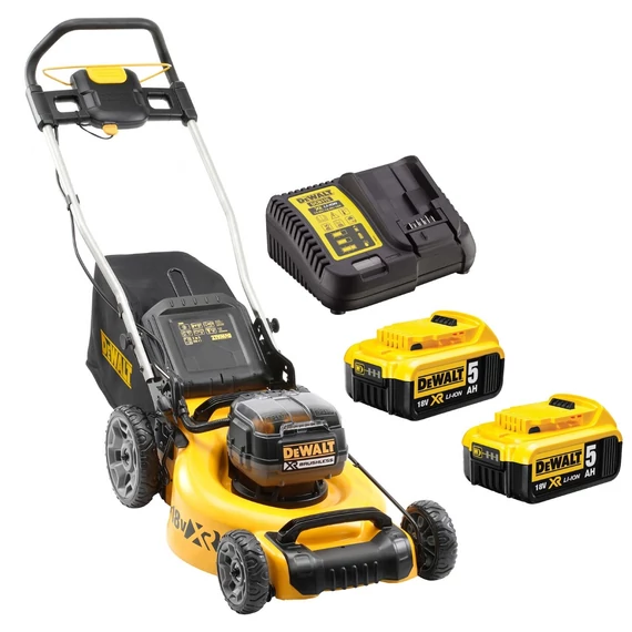 DeWalt DCMW564P2 XR akkus fűnyíró, 18V, 48cm (2db 5.0Ah akkuval és töltővel)