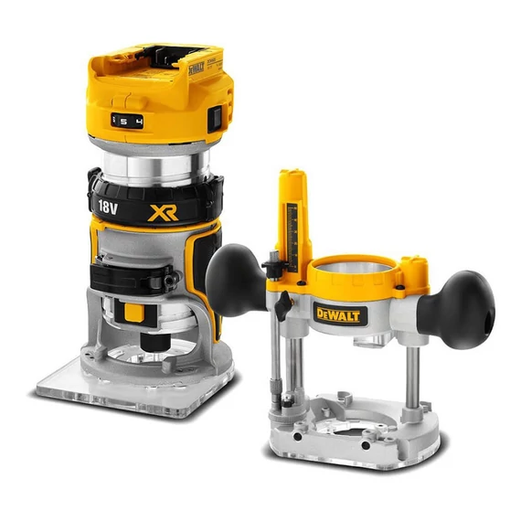 DeWalt DCW604N XR akkus felsőmaró, 18V, 6-8mm (akku és töltő nélkül)