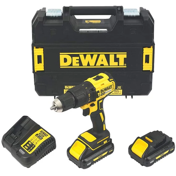 DeWalt DCD778L2T XR akkus fúró-csavarozó, 18V, 1.5-13mm, 65Nm (2db 3.0Ah akkuval és töltővel)