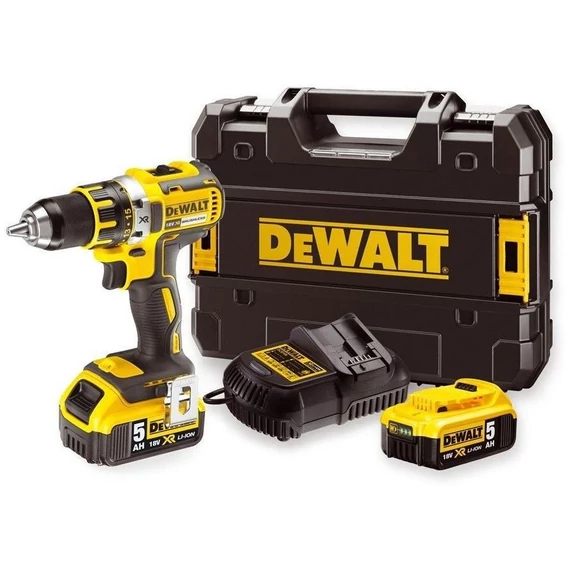 DeWalt DCD791P2 XR akkus fúró-csavarozó, 18V, 1.5-13mm, 70Nm (2db 5.0Ah akkuval és töltővel)