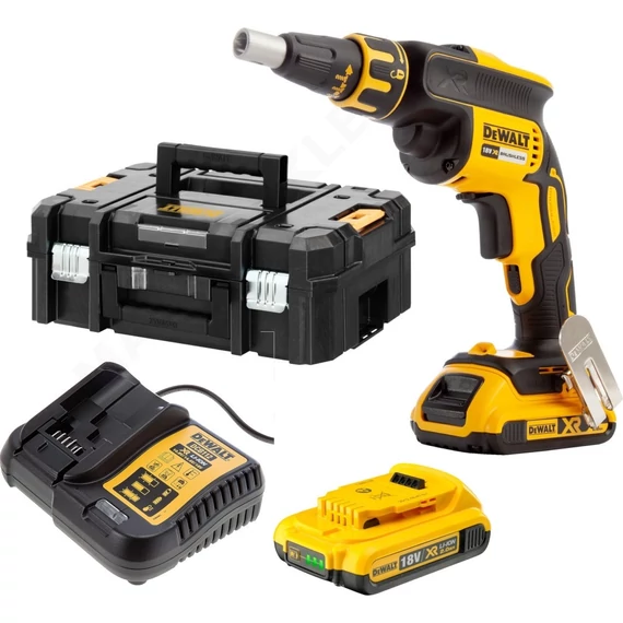 DeWalt DCF620D2 XR akkus gipszkarton csavarozó, 18V, 30Nm (2db 2.0Ah akkuval és töltővel)