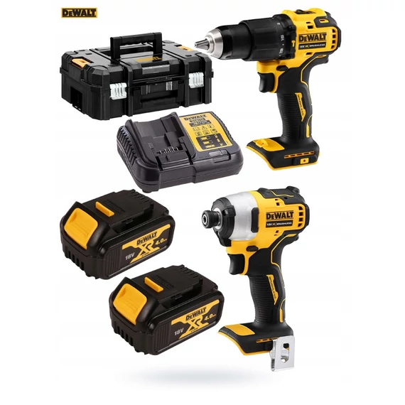DeWalt DCK2062M2T XR akkus gépszett (2 gép, 2db 4.0Ah akkuval, töltővel)