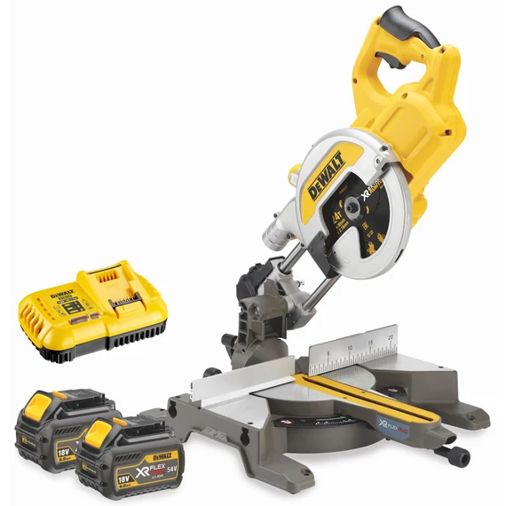 DeWalt DCS777T2 XR Flexvolt akkus gérfűrész szett, 54V, 216mm (2db 54V akkuval és töltővel)