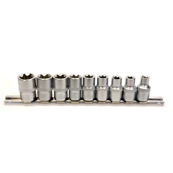 Möller Torx dugókulcs készlet 1/2 colos befogással 9 részes MR70204