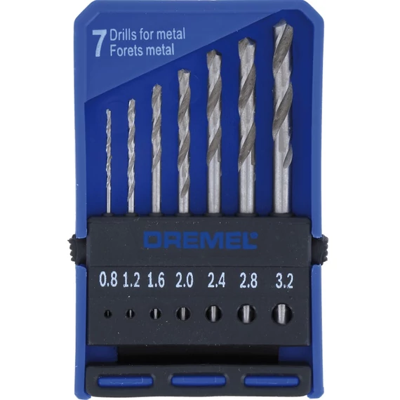 Dremel precíziós fúrószár készlet, 0.8-3.2mm, 7db