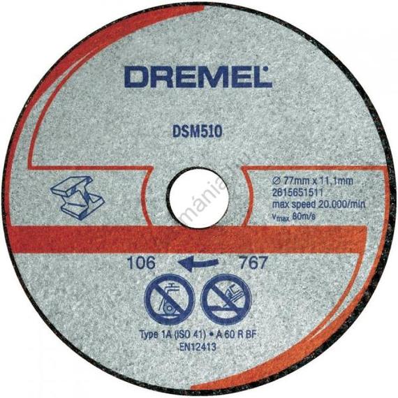 DREMEL DSM20 fém és műanyag vágókorong