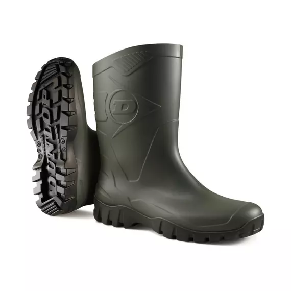 Dunlop Dee rövidszárú PVC csizma, zöld, 37