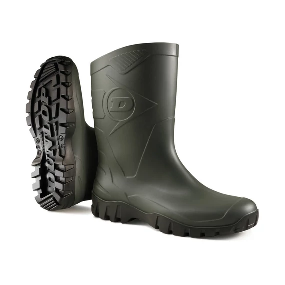 Dunlop Dee rövidszárú PVC csizma, zöld, 45