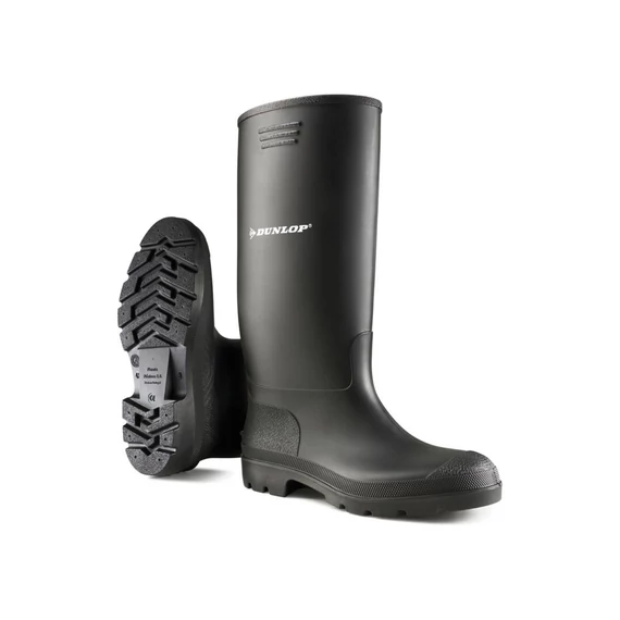 Dunlop Pricemastor PVC csizma, sav- és lúgálló, fekete, 45