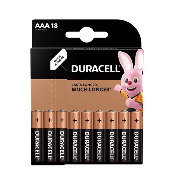 Duracell Basic LR03 alkáli mikro elem, AAA, 1.5V, 18db
