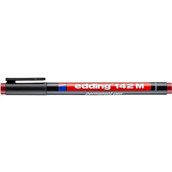 Edding 142M alkoholos jelölőfilc, kerek, piros, 1mm