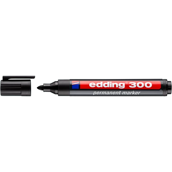 Edding 300 alkoholos jelölőfilc, kerek, fekete, 1.5-3mm
