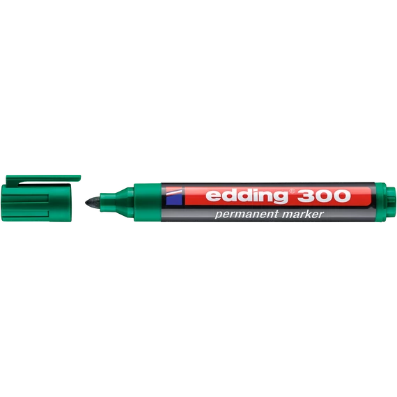 Edding 300 alkoholos jelölőfilc, kerek, zöld, 1.5-3mm