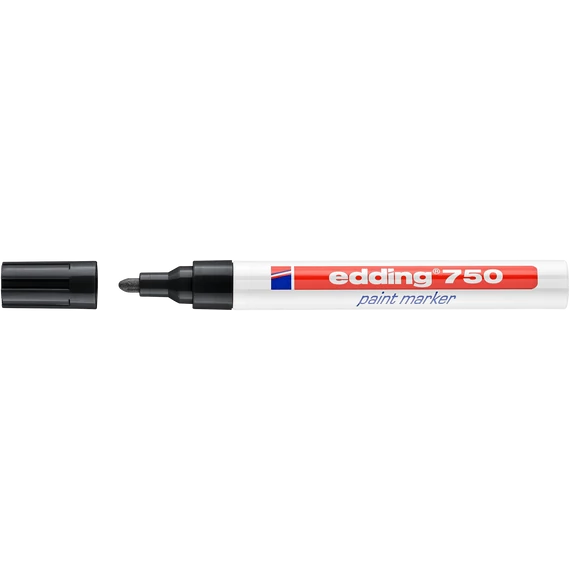 Edding 750 lakk jelölőfilc, kerek, fekete, 2-4mm