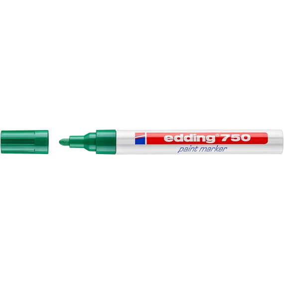 Edding 750 lakk jelölőfilc, kerek, zöld, 2-4mm