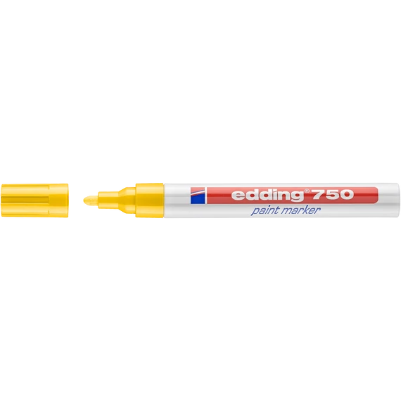 Edding 750 lakk jelölőfilc, kerek, sárga, 2-4mm